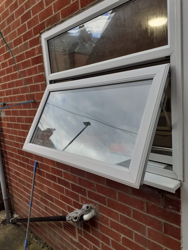 Smashed window Sunderland 